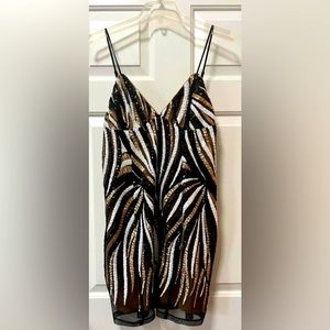 Revolve sequins mini dress, size L